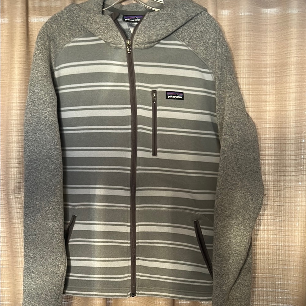 Patagonia Gray Striped Men's Sweater